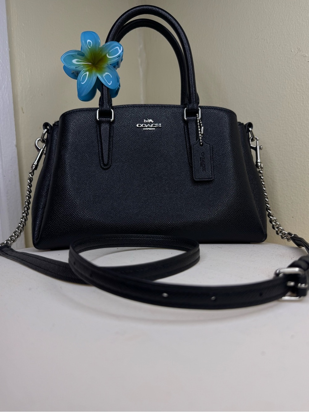 Coach Crossgrain Leather Mini Sage Carryall Bag